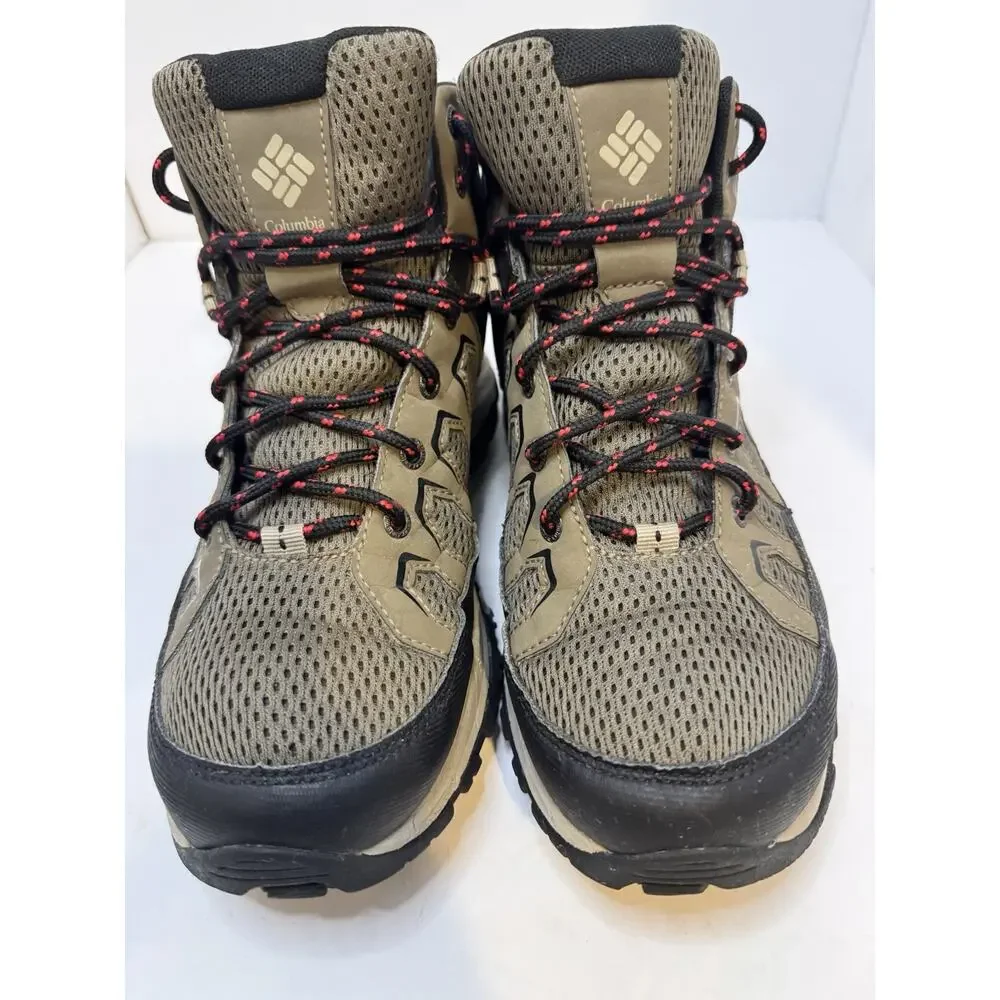 Hiking Boots Men’s Columbia Granite Trail Mid Waterproof Mud Black Size 9